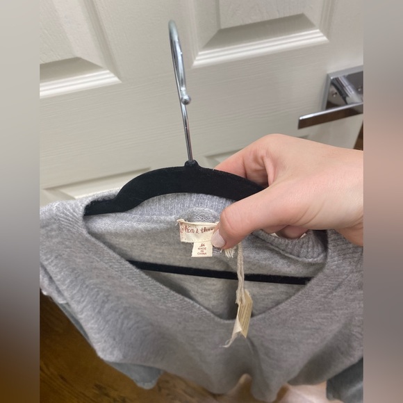 Grey sweater and denim size M oversized sweater dress - Picture 3 of 3